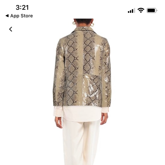 Bully lamb skin leather stylish blazer. BRAND NEW, never worn. Designer made. - Picture 2 of 12